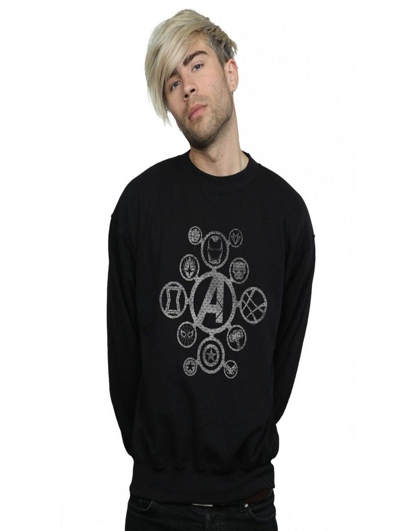 Marvel - Sweat AVENGERS INFINITY WAR Noir - Kiabi
