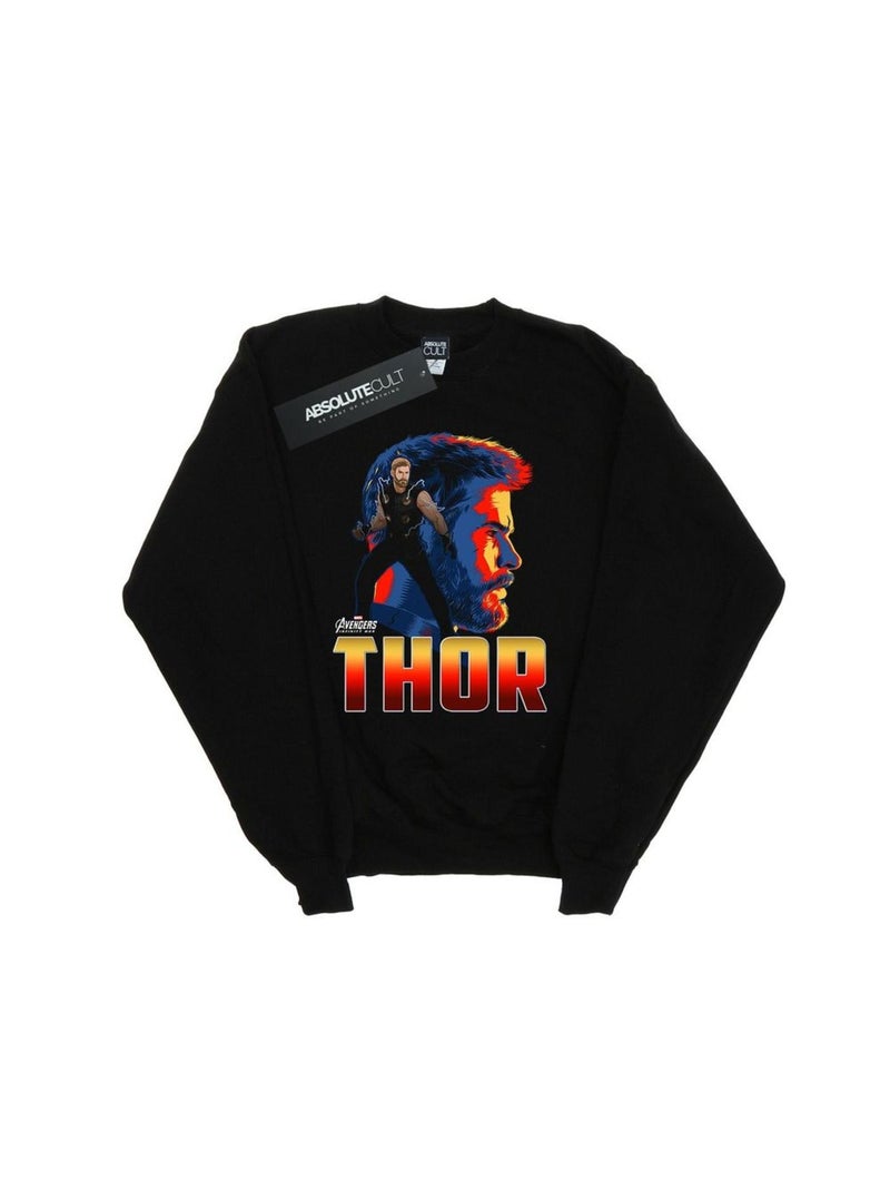 Marvel - Sweat AVENGERS INFINITY WAR Noir - Kiabi
