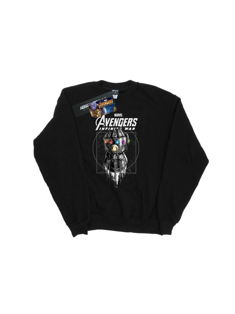 Marvel - Sweat AVENGERS INFINITY WAR Noir - Kiabi