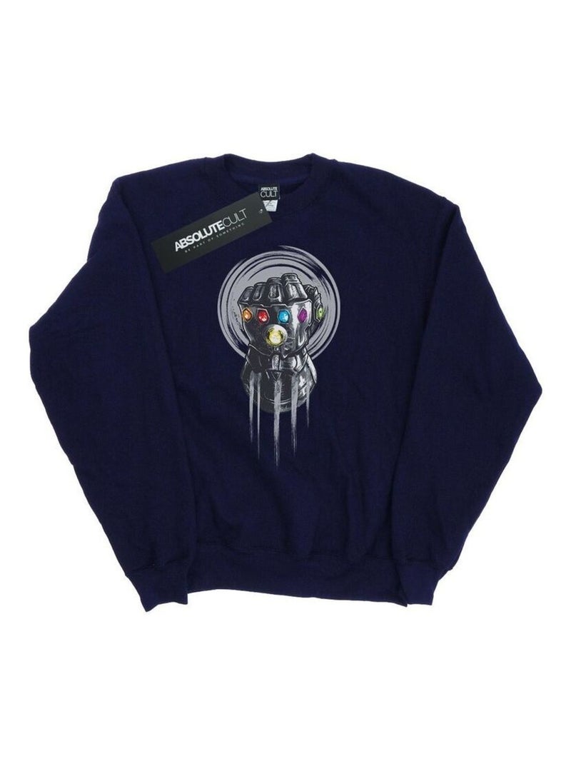 Marvel - Sweat AVENGERS INFINITY WAR POWER Bleu marine - Kiabi
