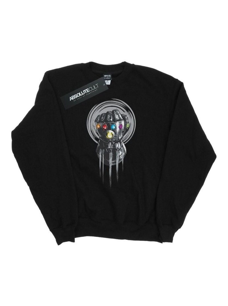 Marvel - Sweat AVENGERS INFINITY WAR POWER Noir - Kiabi