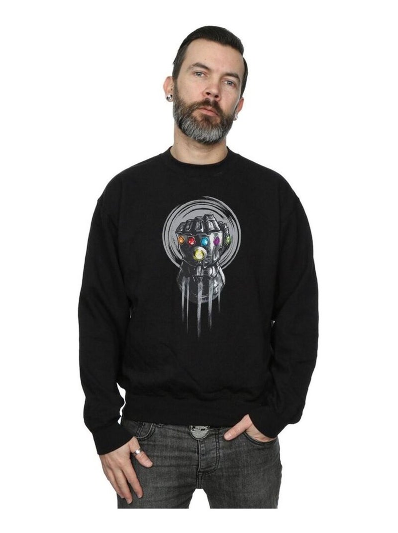 Marvel - Sweat AVENGERS INFINITY WAR POWER Noir - Kiabi