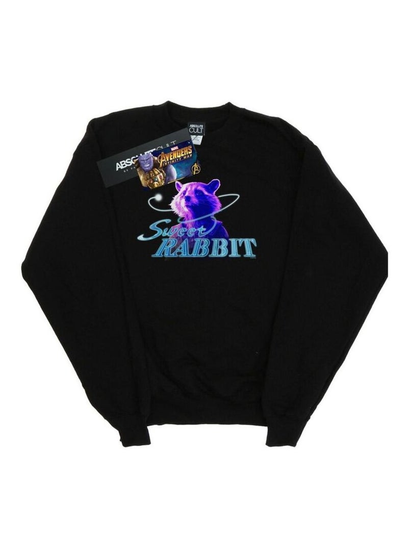 Marvel - Sweat AVENGERS INFINITY WAR SWEET RABBIT Noir - Kiabi