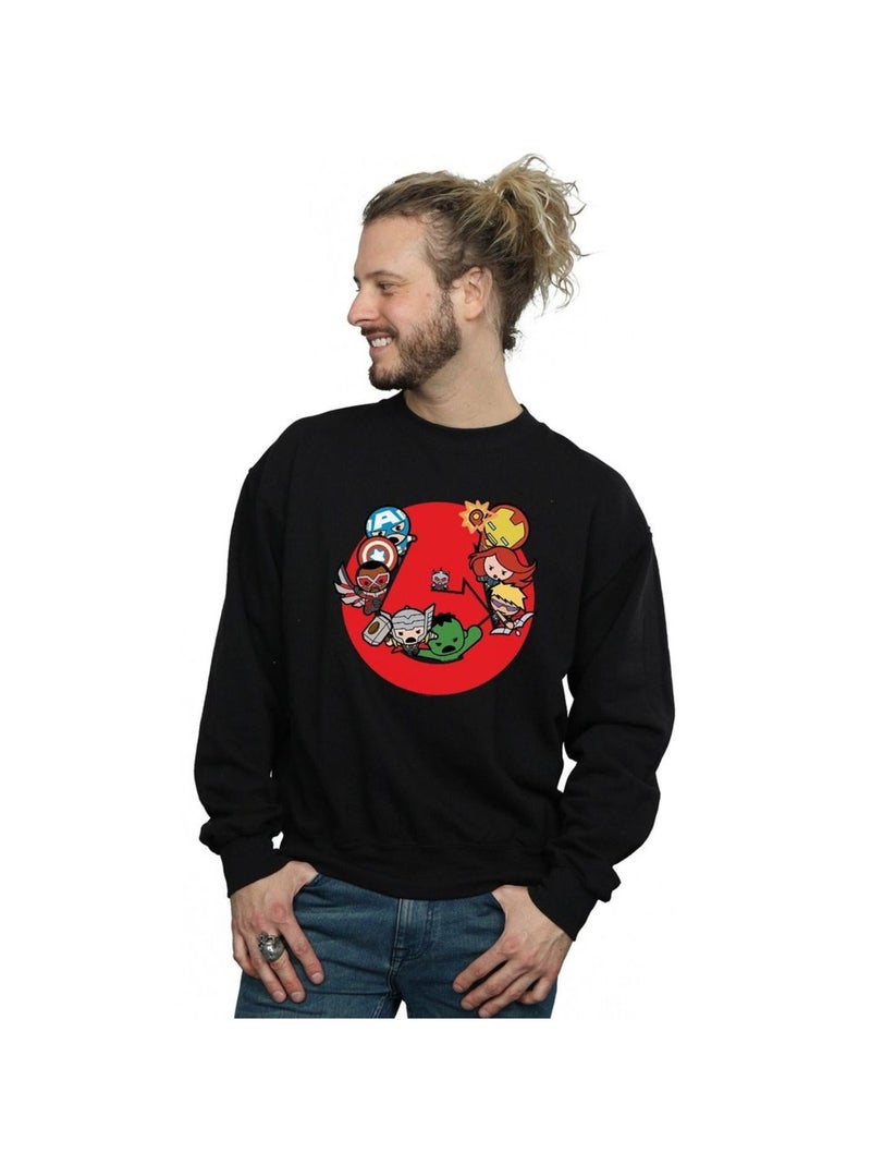 Marvel - Sweat AVENGERS READY STEADY WAR Noir - Kiabi