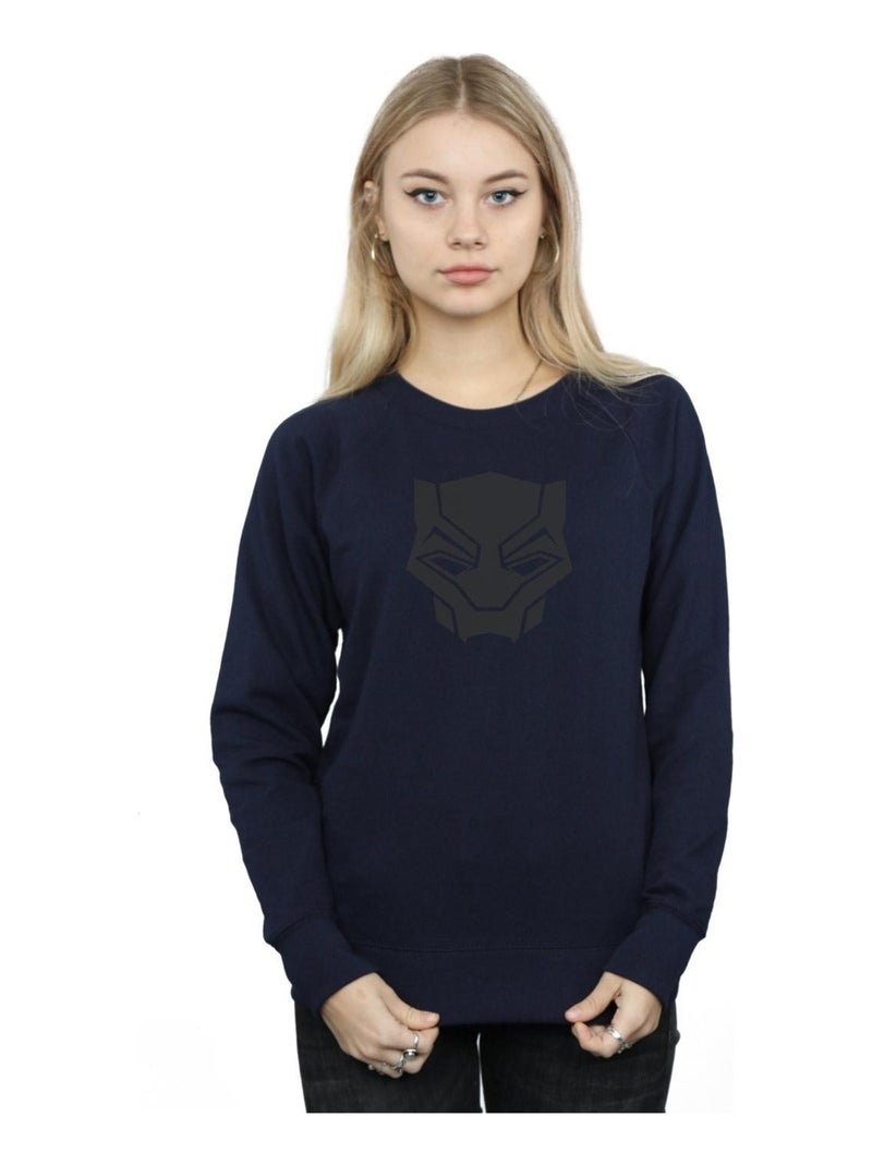 Marvel - Sweat BLACK ON BLACK Bleu marine - Kiabi