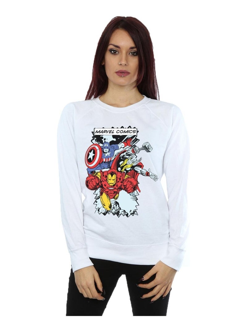 Marvel - Sweat Blanc - Kiabi