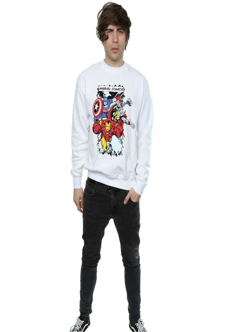 Marvel - Sweat Blanc - Kiabi