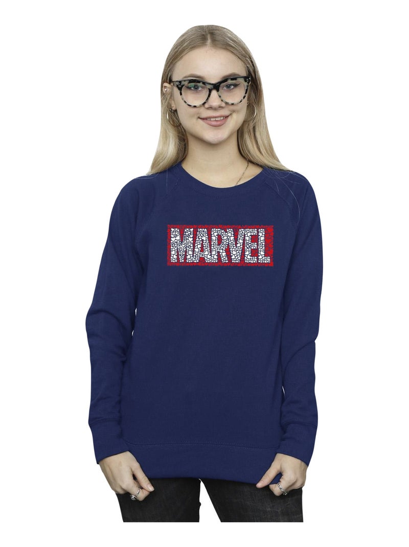 Marvel - Sweat Bleu marine - Kiabi