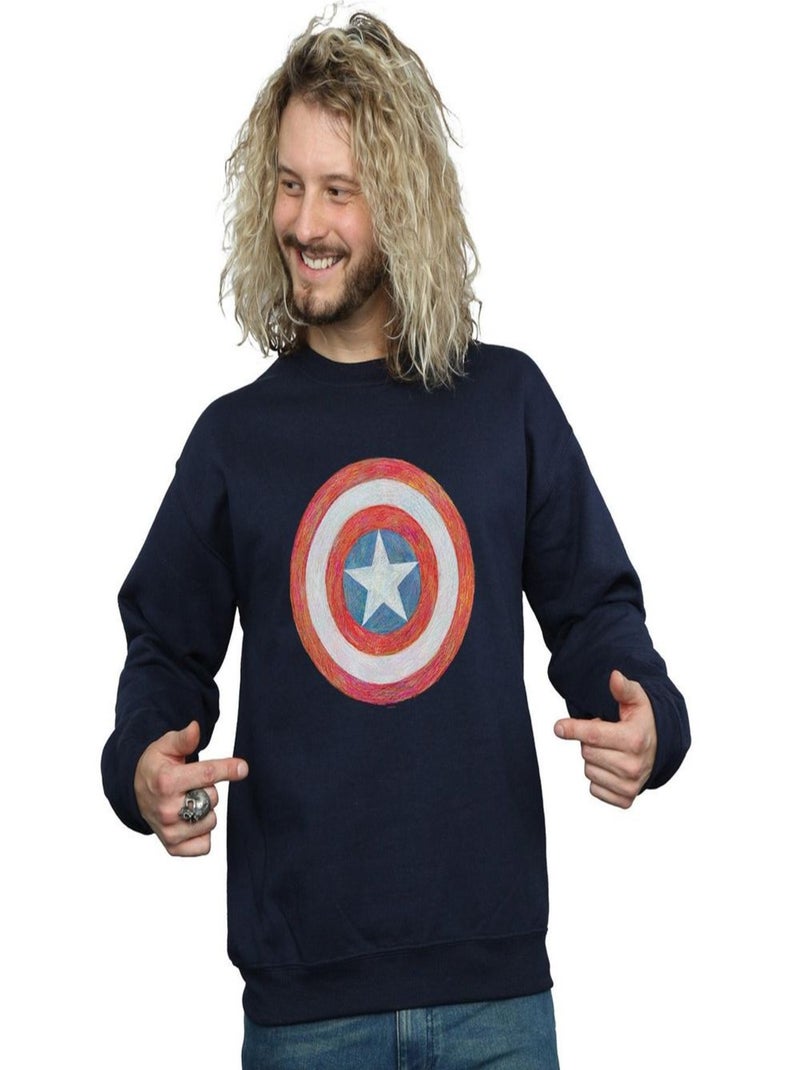 Marvel - Sweat Bleu marine - Kiabi