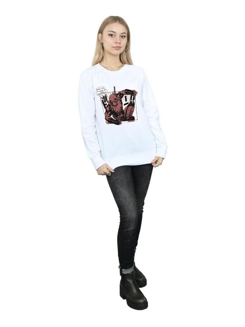 Marvel - Sweat BREAKTIME TACOS Blanc - Kiabi