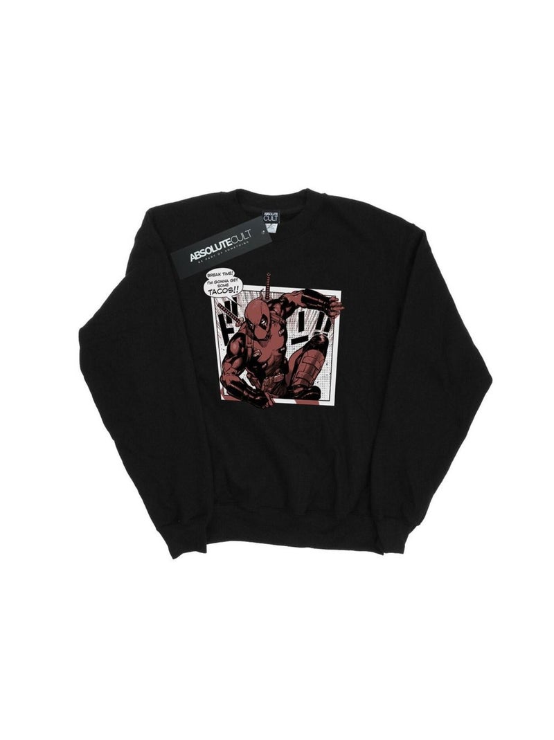 Marvel - Sweat BREAKTIME TACOS Noir - Kiabi