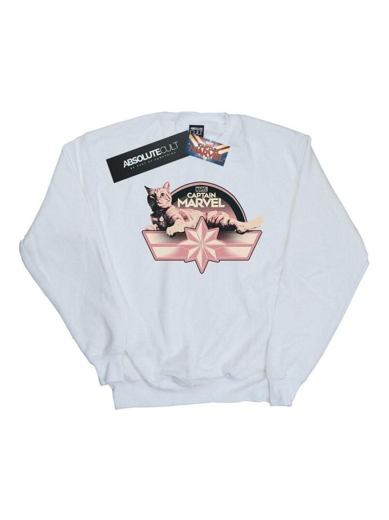 Marvel - Sweat CHILLIN GOOSE Blanc - Kiabi