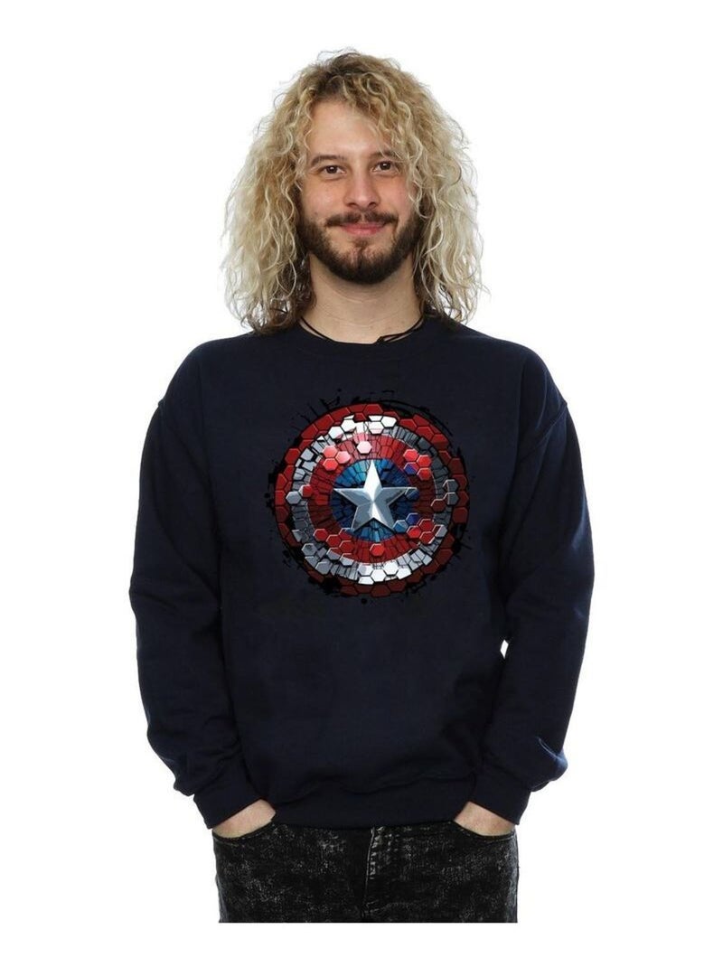 Marvel - Sweat CIVIL WAR Bleu marine - Kiabi