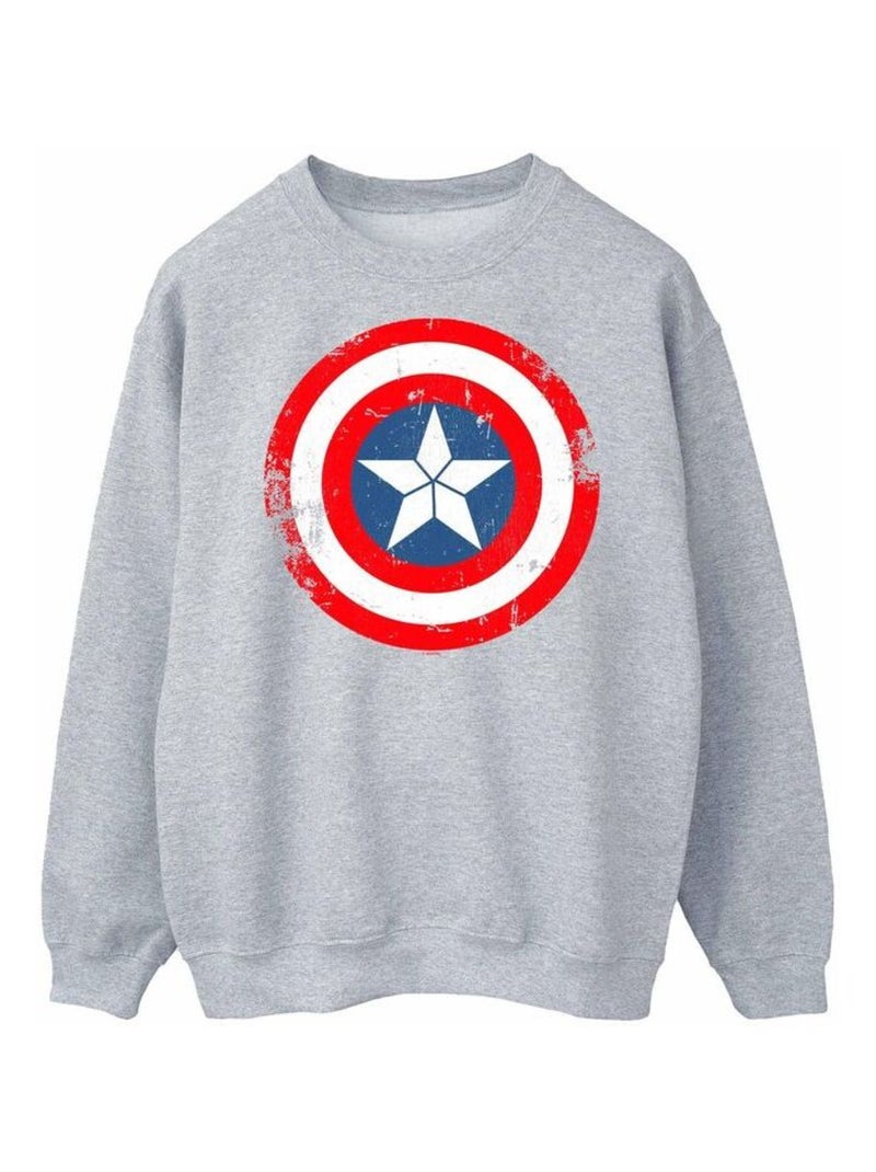 Marvel - Sweat CIVIL WAR Gris chiné - Kiabi