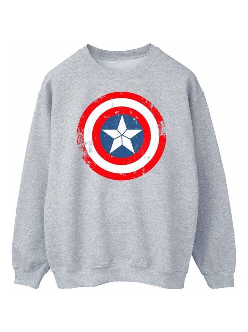 Marvel - Sweat CIVIL WAR Gris chiné - Kiabi