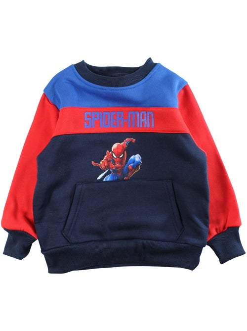 Marvel - sweat col rond imprimé, manches longues - Kiabi