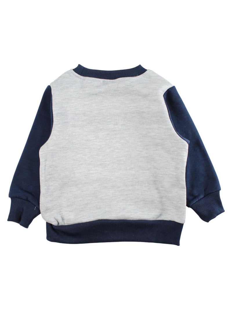 Marvel - sweat col rond imprimé, manches longues Gris - Kiabi