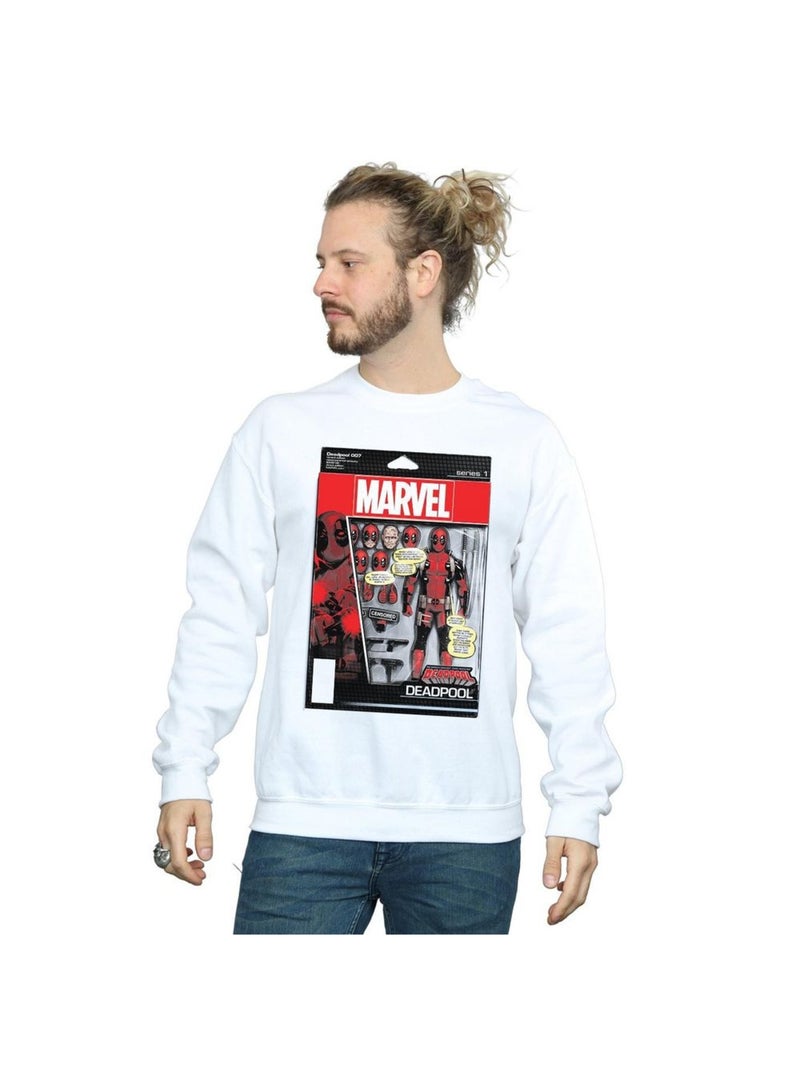 Marvel - Sweat DEADPOOL ACTION FIGURE Blanc - Kiabi