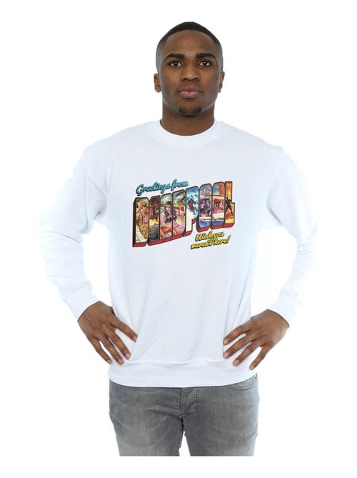 Marvel - Sweat DEADPOOL GREETINGS - Kiabi