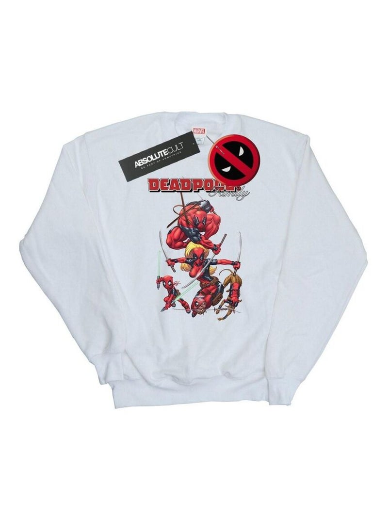 Marvel - Sweat FAMILY Blanc - Kiabi