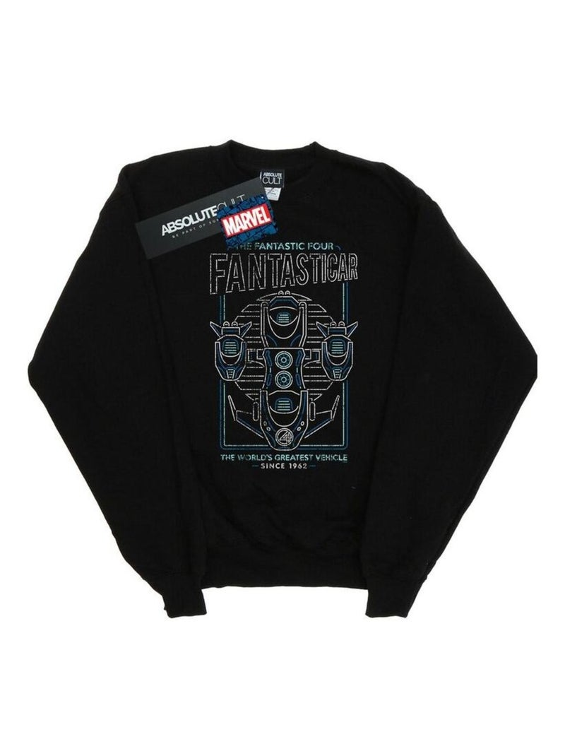 Marvel - Sweat FANTASTIC FOUR FANTASTICAR Noir - Kiabi