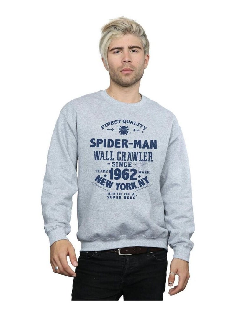 Marvel - Sweat FINEST QUALITY Gris chiné - Kiabi