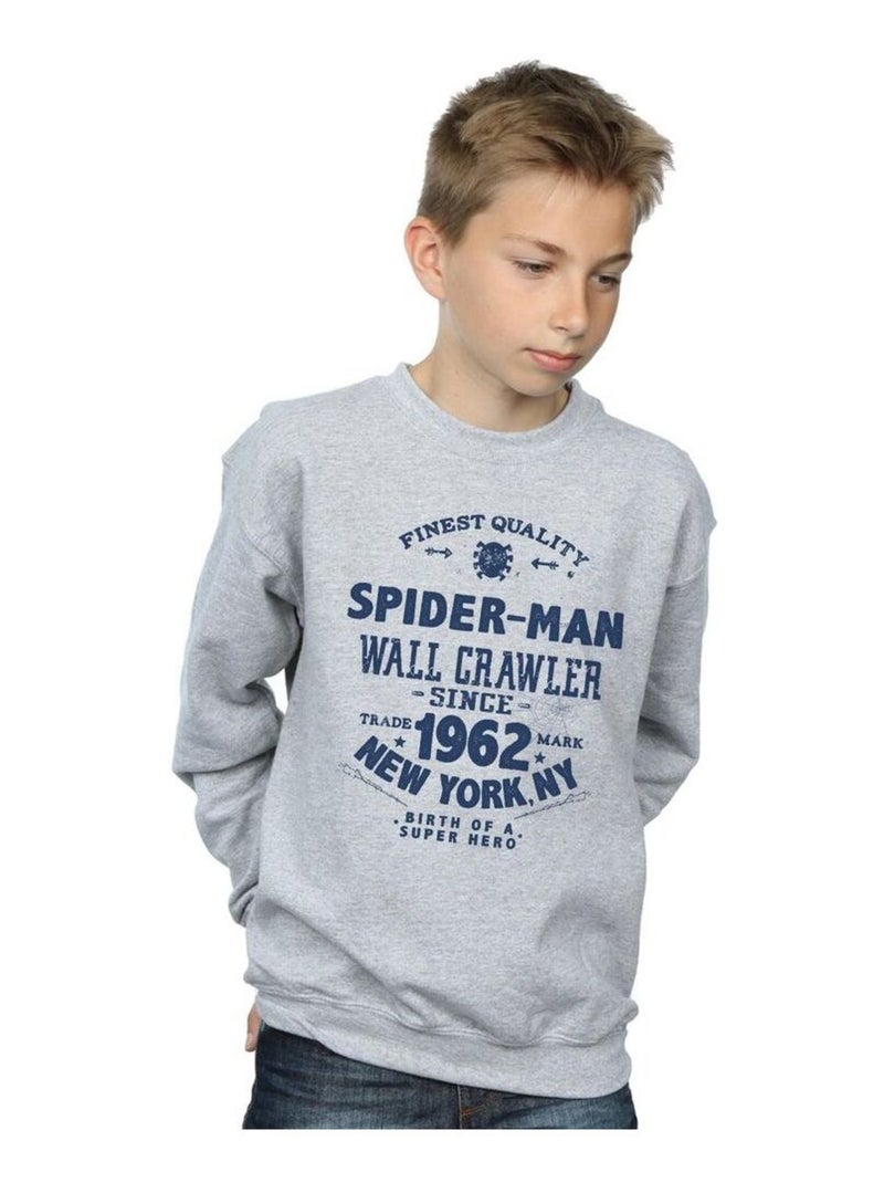 Marvel - Sweat FINEST QUALITY Gris chiné - Kiabi