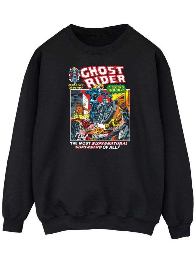Marvel - Sweat GHOST RIDER Noir - Kiabi