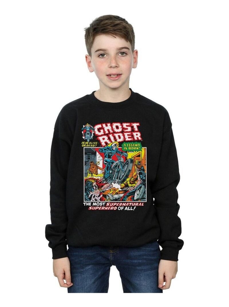 Marvel - Sweat GHOST RIDER Noir - Kiabi