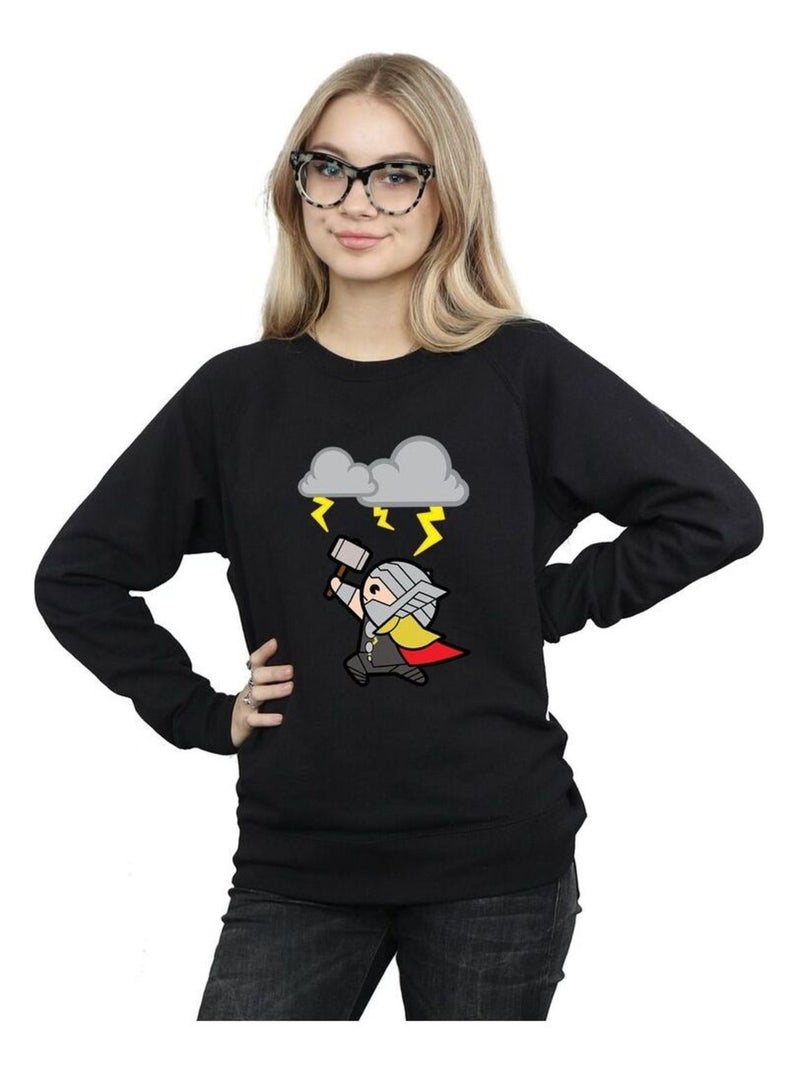Marvel - Sweat GOD OF THUNDER Noir - Kiabi