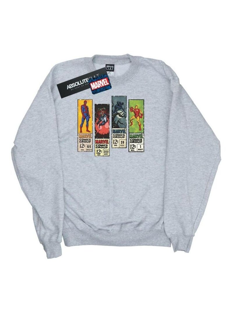 Marvel - Sweat Gris chiné - Kiabi
