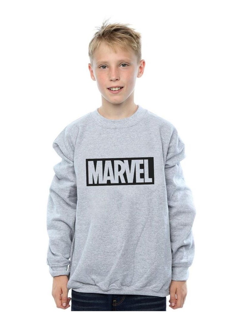 Marvel - Sweat Gris chiné - Kiabi
