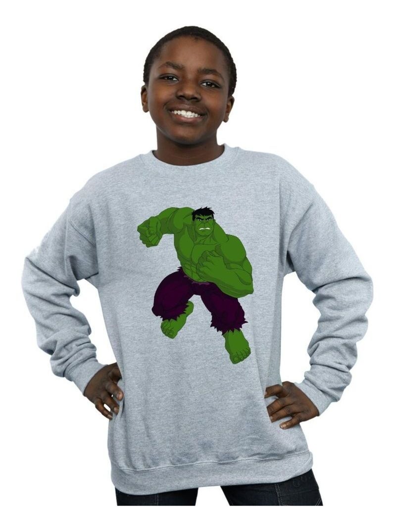 Marvel - Sweat Gris chiné - Kiabi