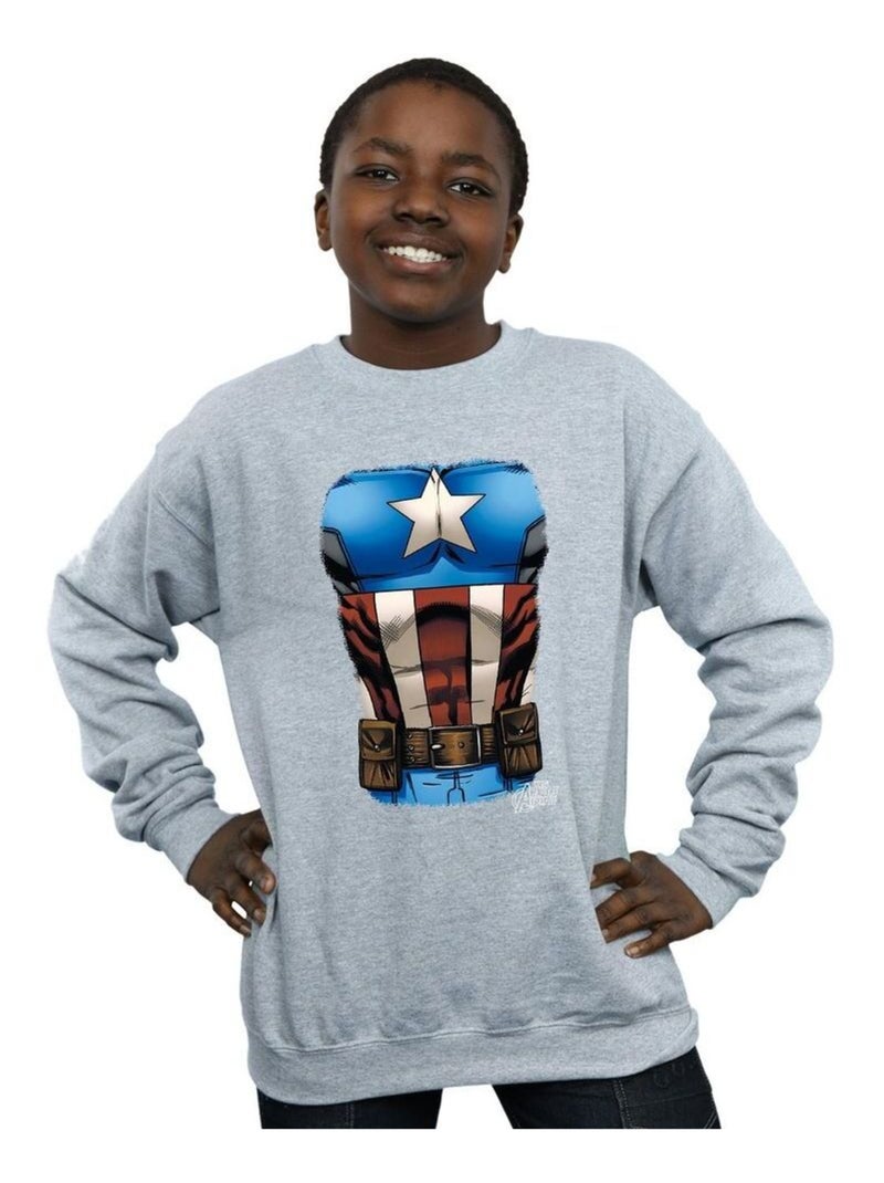 Marvel - Sweat Gris chiné - Kiabi