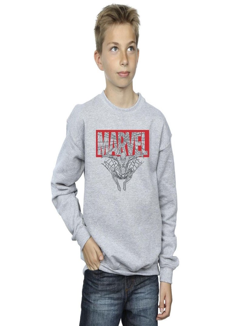 Marvel - Sweat Gris chiné - Kiabi