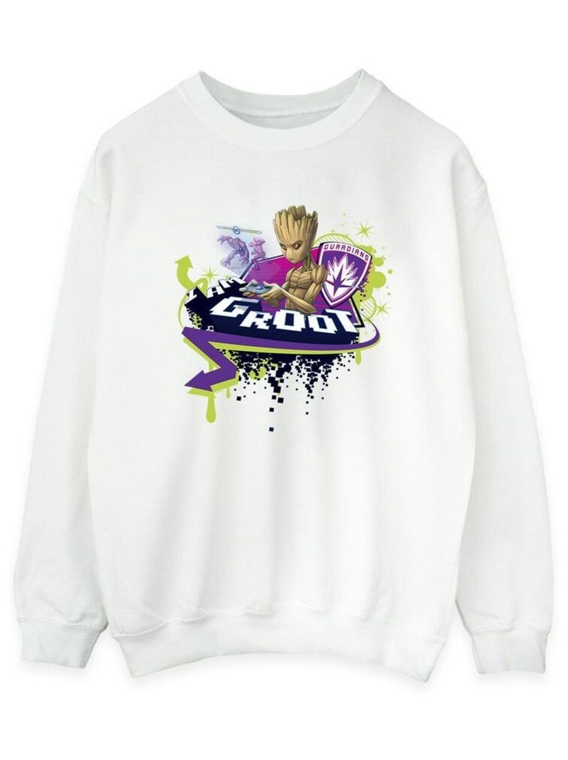 Marvel - Sweat GUARDIANS OF THE GALAXY Blanc - Kiabi