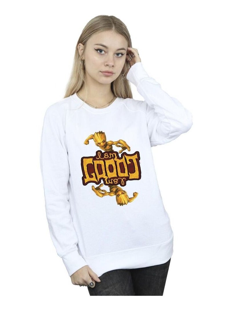 Marvel - Sweat GUARDIANS OF THE GALAXY Blanc - Kiabi