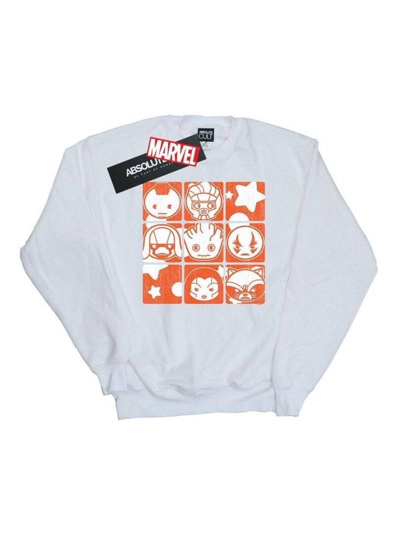 Marvel - Sweat GUARDIANS OF THE GALAXY Blanc - Kiabi