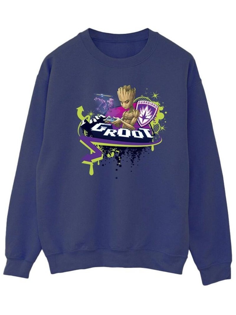 Marvel - Sweat GUARDIANS OF THE GALAXY Bleu marine - Kiabi