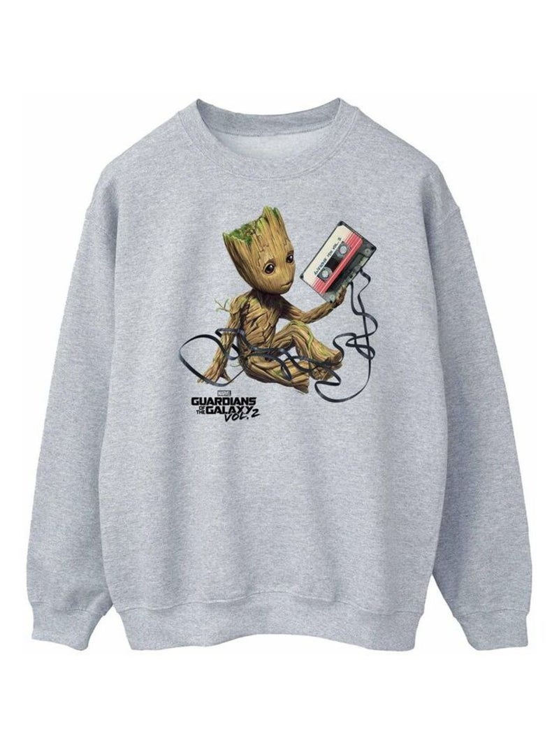 Marvel - Sweat GUARDIANS OF THE GALAXY Gris chiné - Kiabi