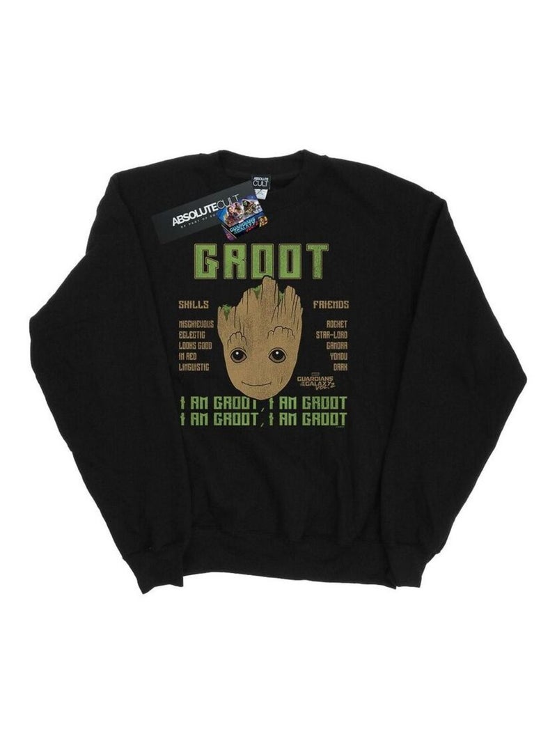 Marvel - Sweat GUARDIANS OF THE GALAXY VOL. SKILLS Noir - Kiabi