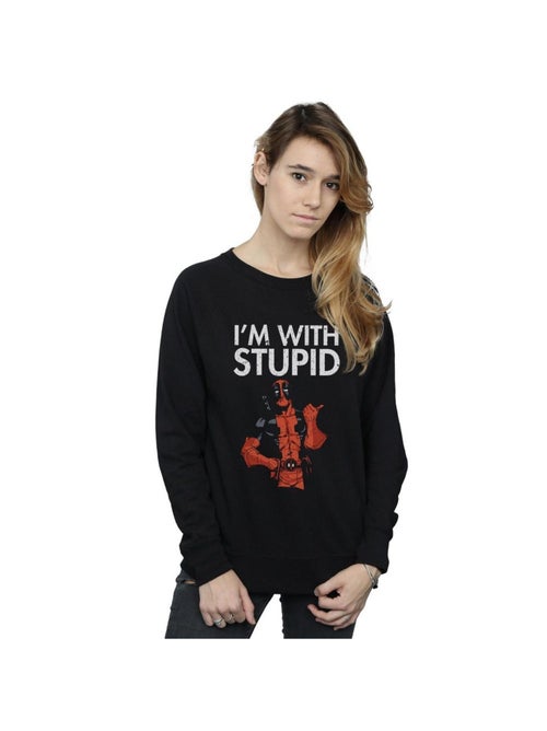 Marvel - Sweat I'M WITH STUPID - Kiabi