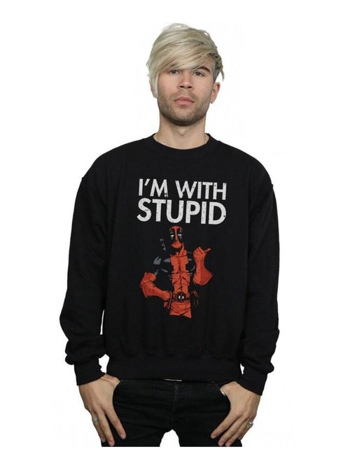 Marvel - Sweat I'M WITH STUPID - Kiabi