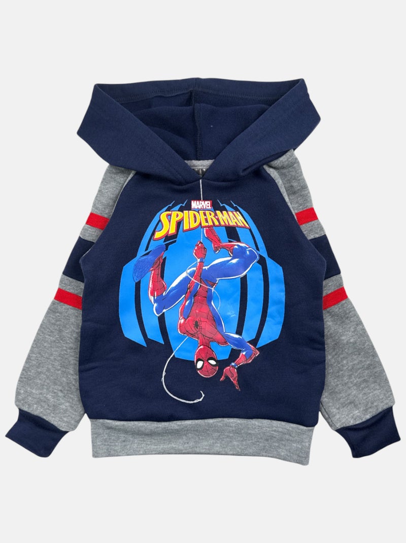 Marvel - Sweat imprimé Spiderman Bleu marine - Kiabi