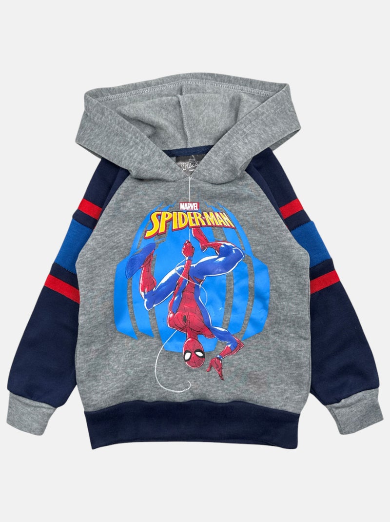 Marvel - Sweat imprimé Spiderman Gris - Kiabi