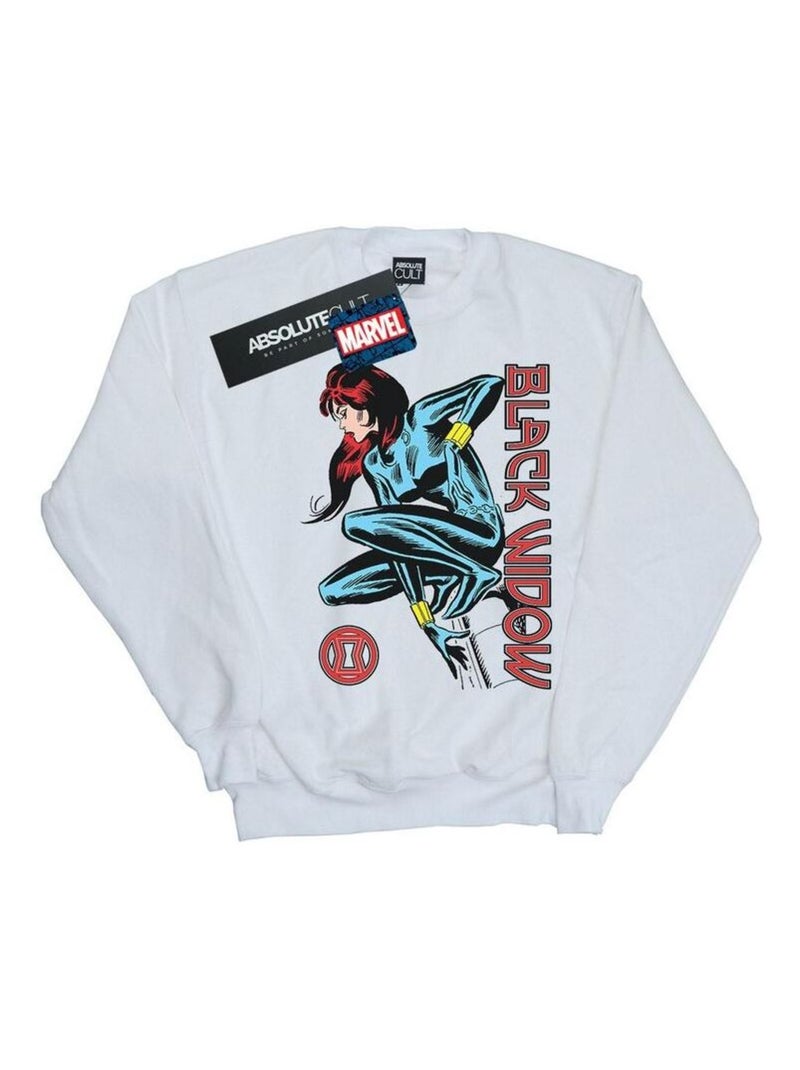 Marvel - Sweat IN ACTION Blanc - Kiabi