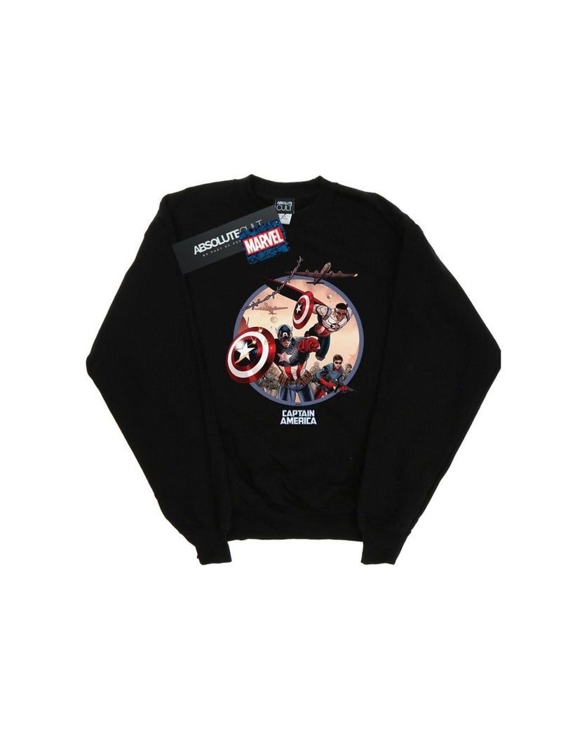 Marvel - Sweat IN BATTLE Noir - Kiabi