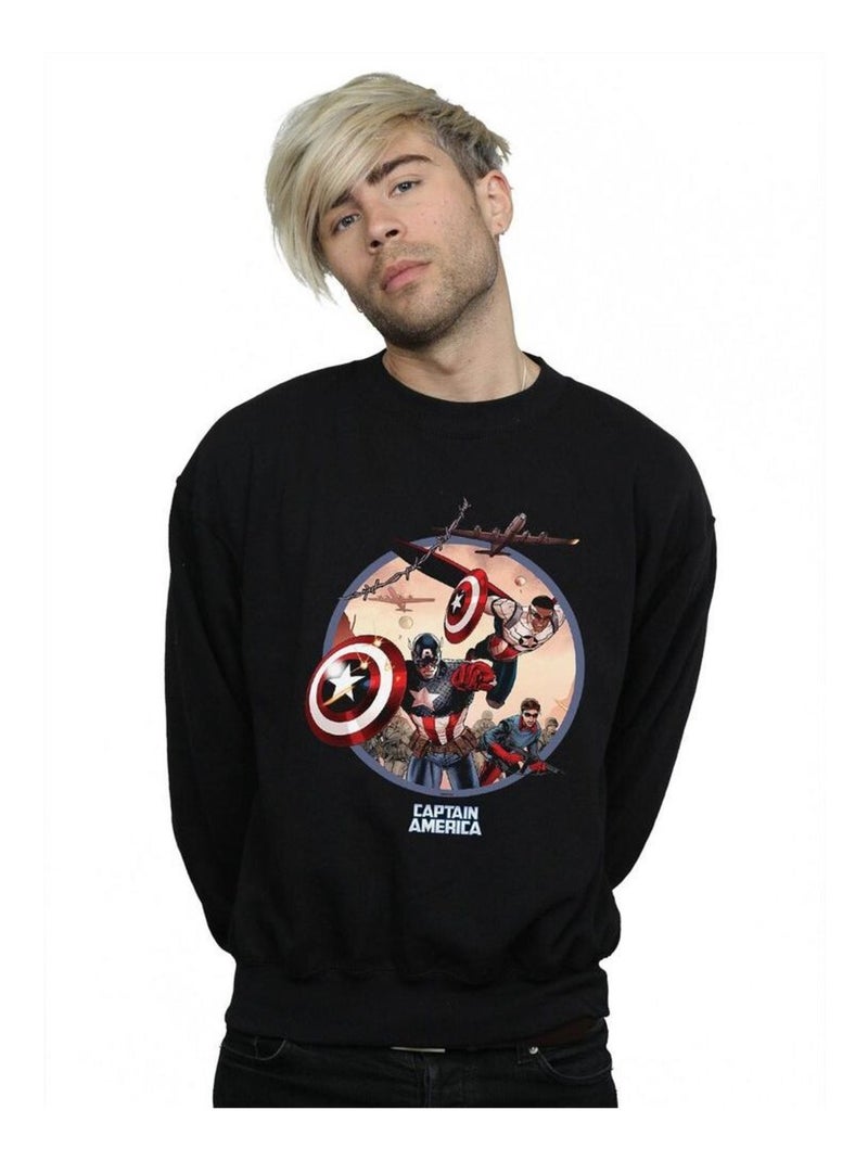 Marvel - Sweat IN BATTLE Noir - Kiabi