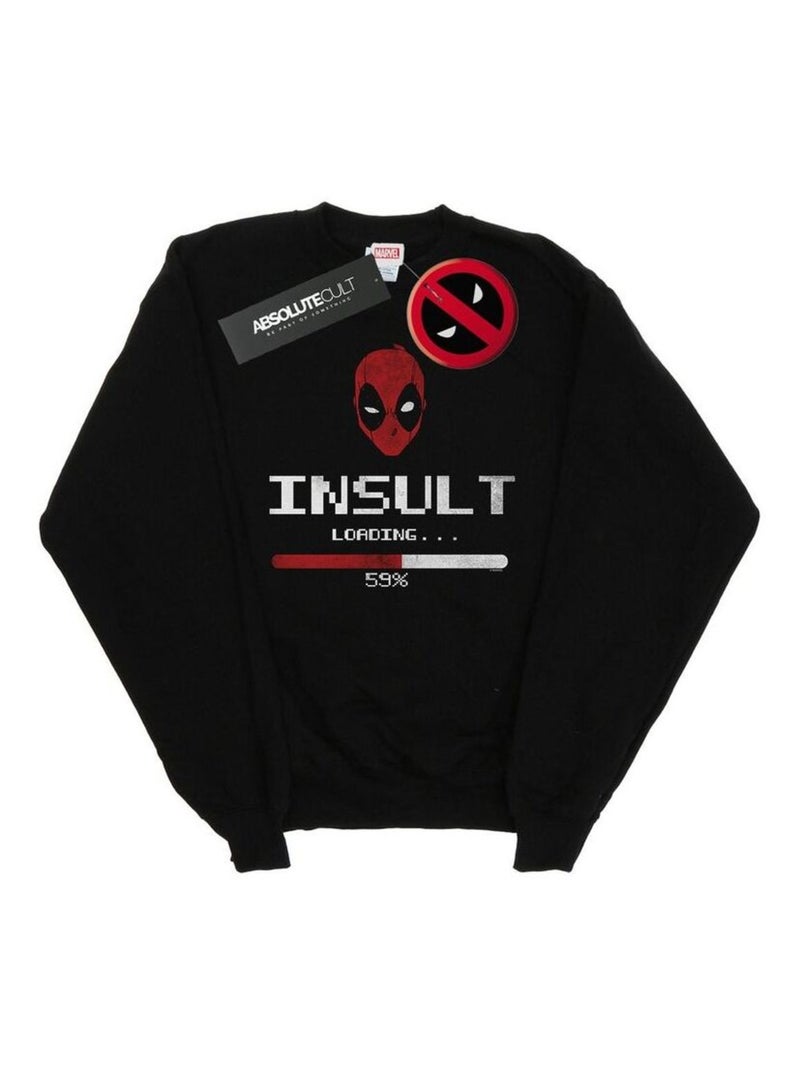 Marvel - Sweat INSULT LOADING Noir - Kiabi