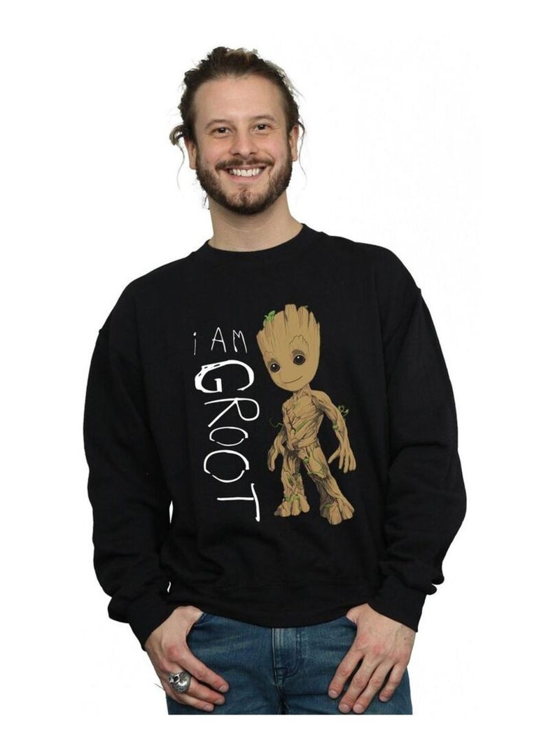 Marvel - Sweat Les Gardiens de la Galaxie AM GROOT Noir - Kiabi